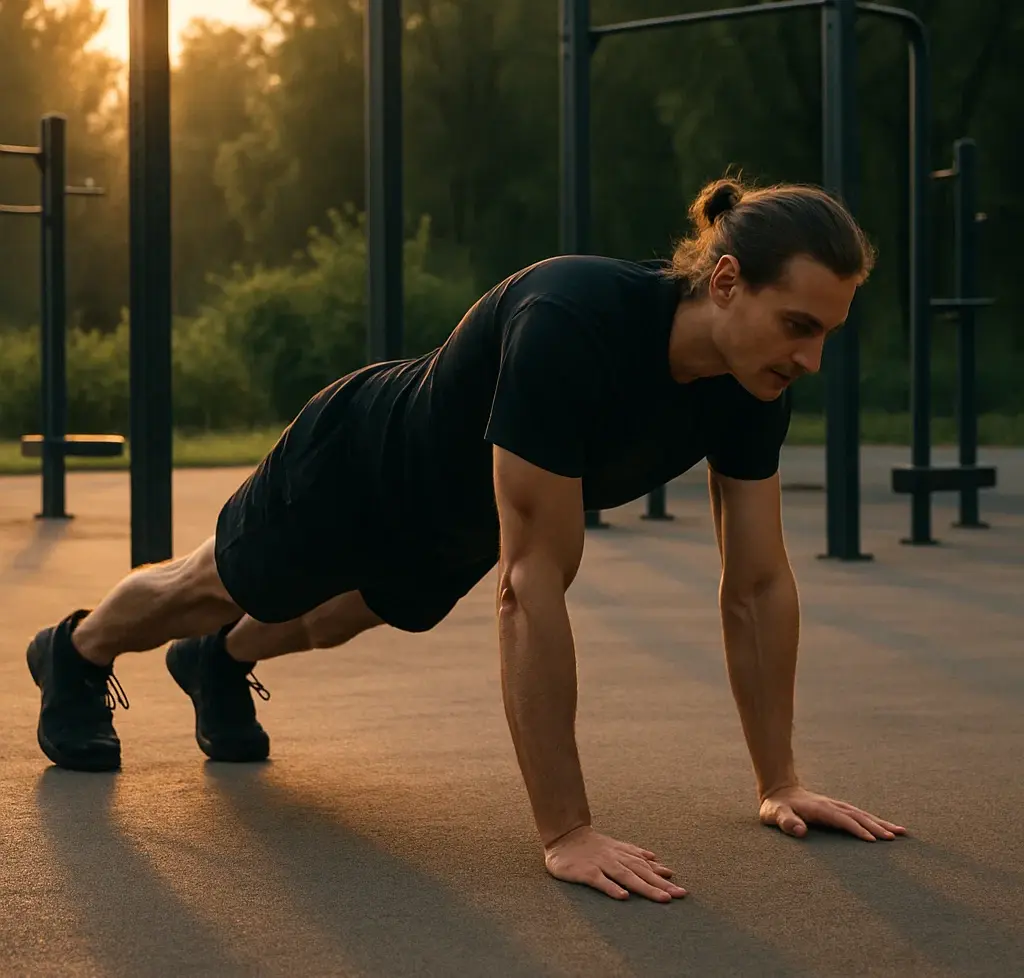 Bodyweight HIIT workout demonstration